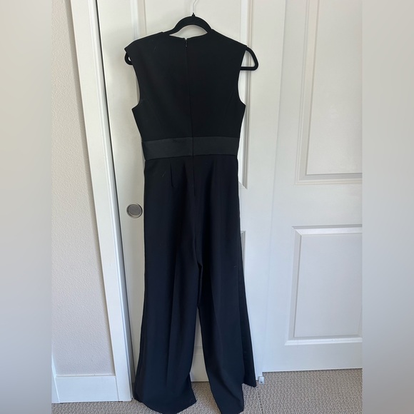 Black Jay Godfrey black plunge neck jumpsuit - Picture 5 of 5
